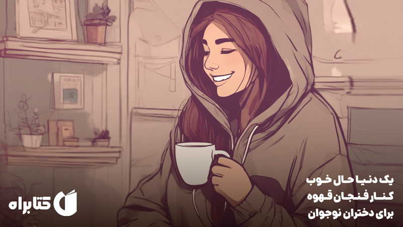 معرفی و دانلود کتاب یک دنیا حال خوب کنار فنجان قهوه برای دختران نوجوان