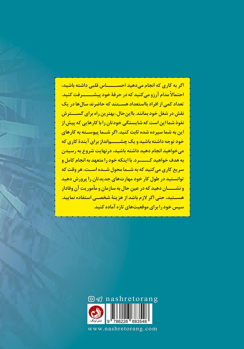 پشت جلد کتاب گله ببرها: رهبری شایسته برای کارمندان خلاق باشید
