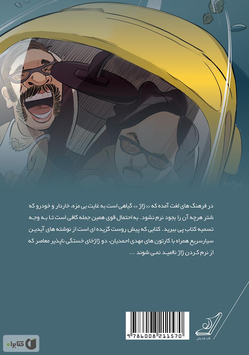 پشت جلد کتاب ژاژنامه