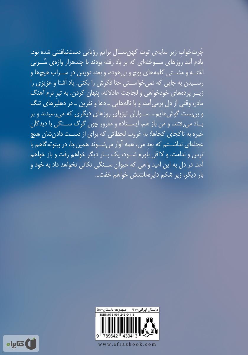 پشت جلد کتاب مرداب سایهها: مجموعه داستان
