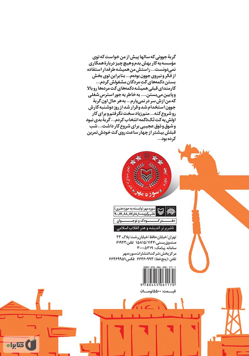 پشت جلد کتاب مرغ سوخاری برای جنازه - قصههای غرب وحشی