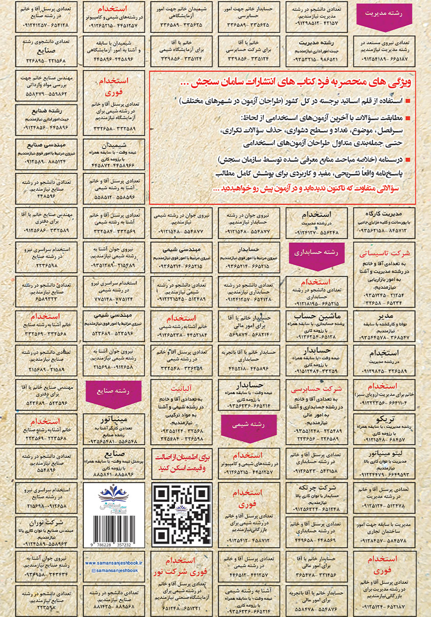 پشت جلد کتاب استخدامی تسلط بر مبانی اسلامی - انقلابی