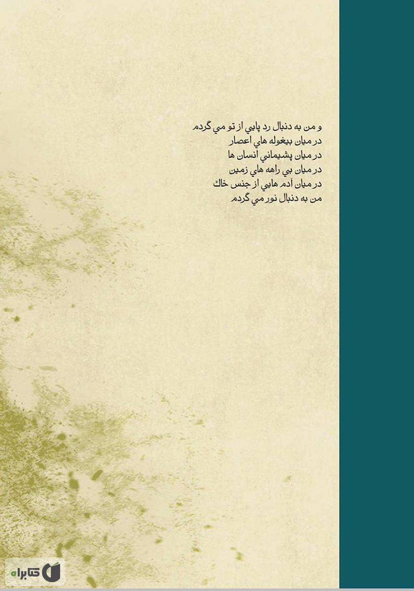 پشت جلد کتاب گمشده در باد
