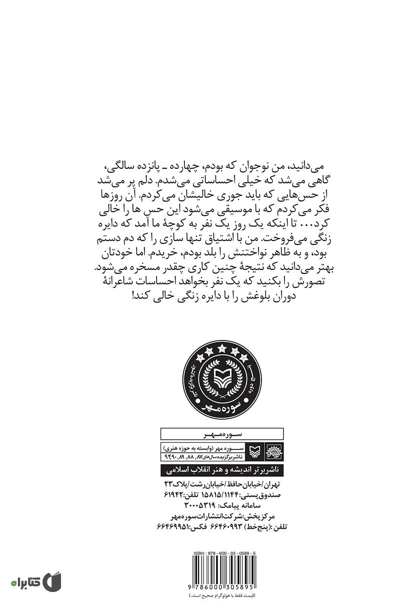 پشت جلد کتاب دایره زنگی