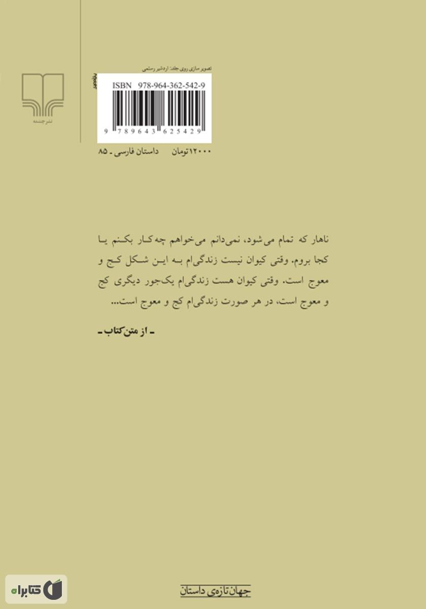 پشت جلد کتاب احتمالا گم شده‌ام