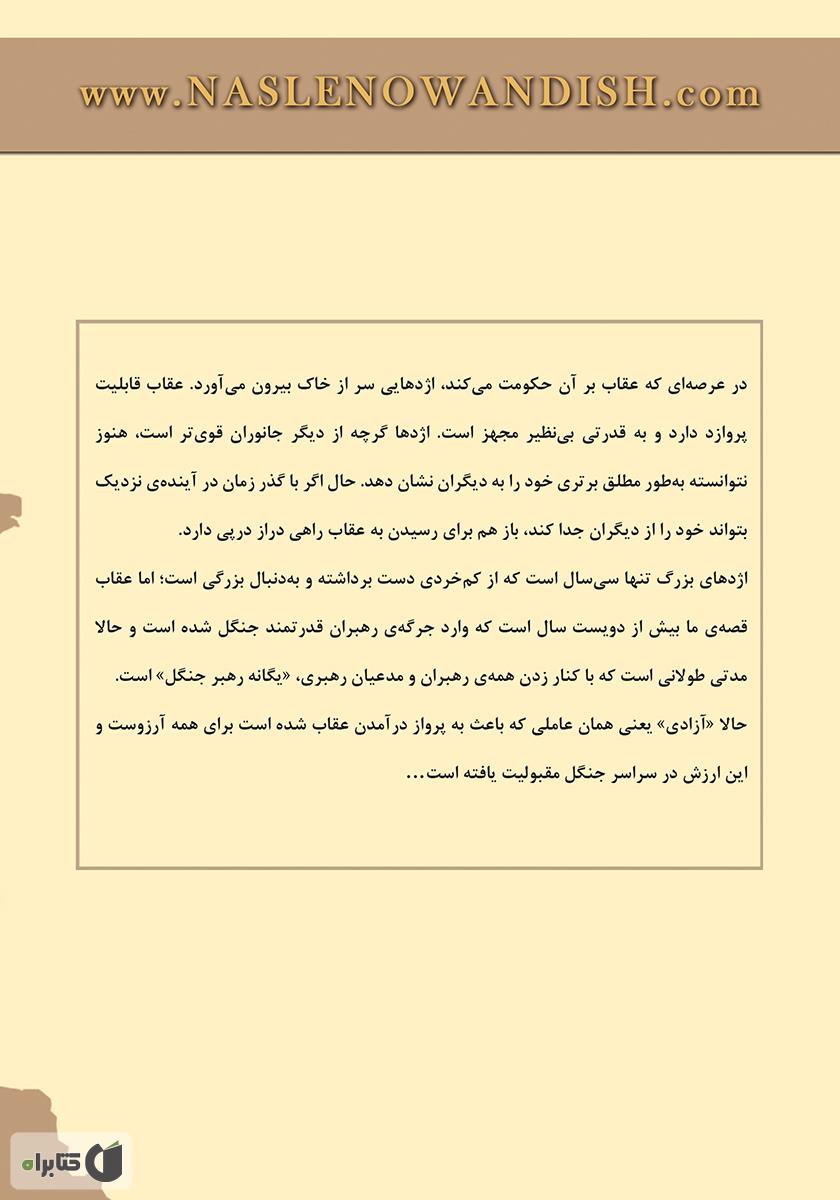 پشت جلد کتاب جدال اژدها و عقاب (رقابت چین و آمریکا بر سر هژمونی)