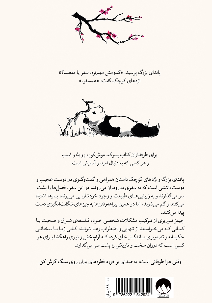 پشت جلد کتاب پاندای بزرگ و اژدهای کوچک
