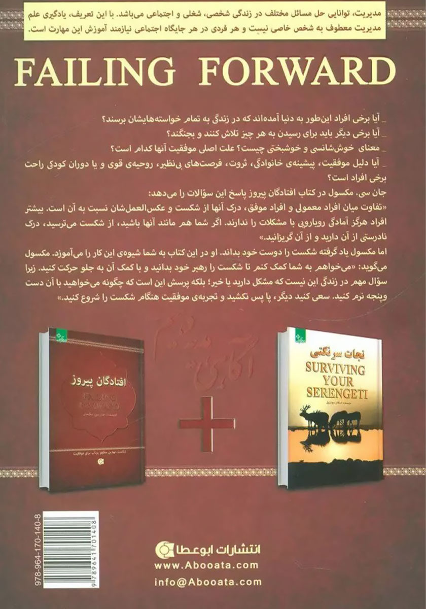 پشت جلد کتاب کتاب افتادگان پیروز
