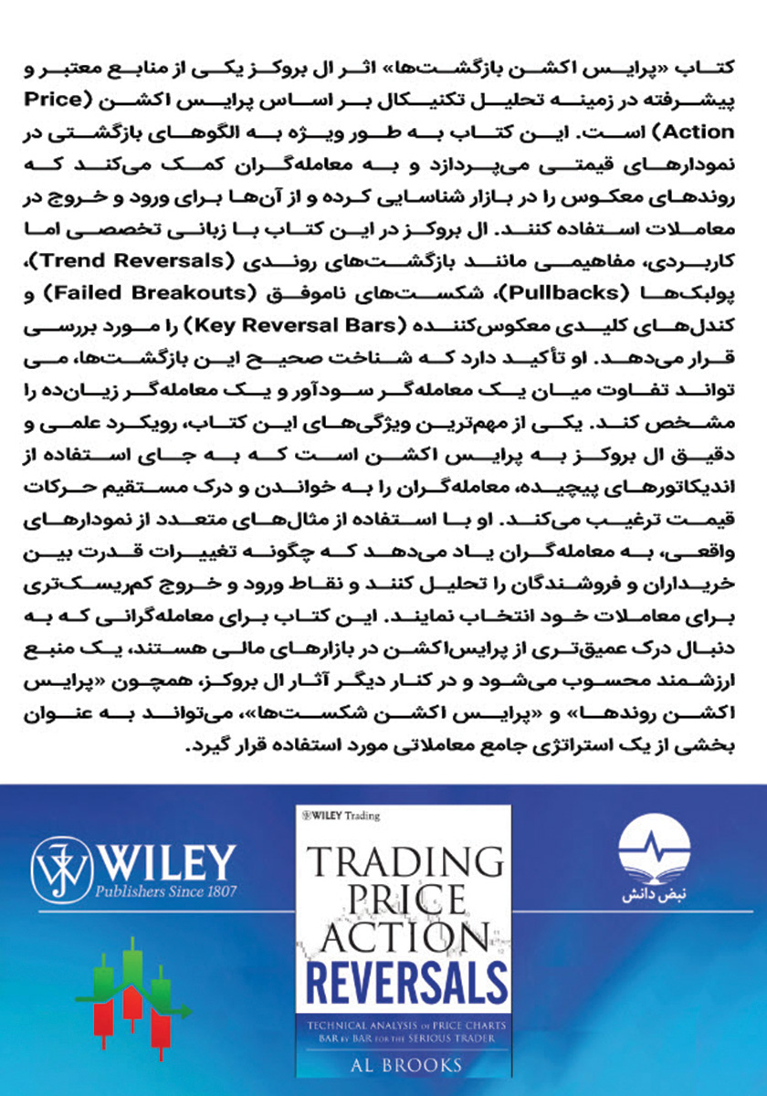 پشت جلد کتاب پرایس اکشن بازگشت‌ها