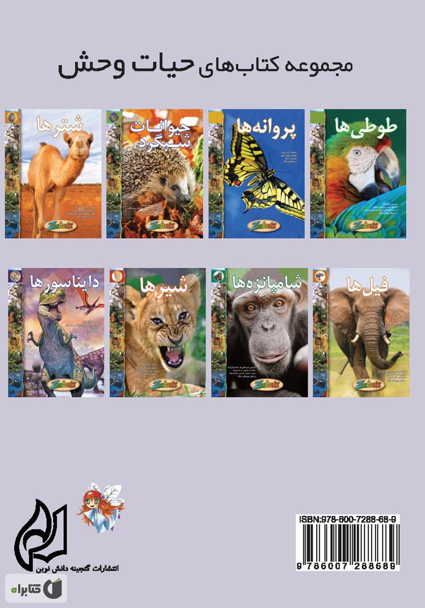 پشت جلد کتاب شامپانزهها
