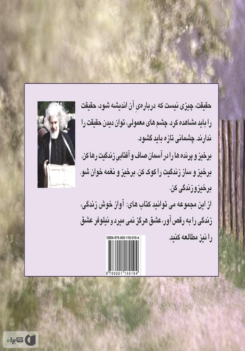 پشت جلد کتاب پرنده می‌میرد، پرواز می‌ماند