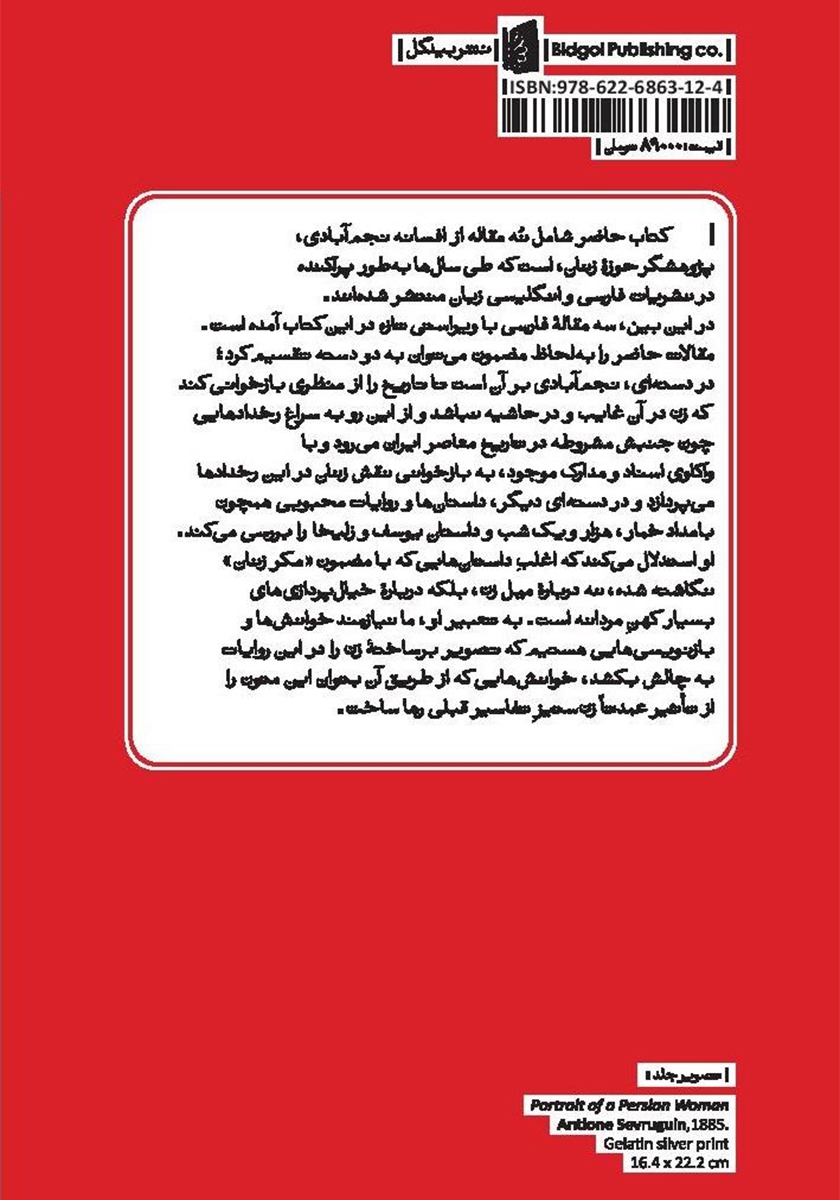 پشت جلد کتاب چرا شد محو از یاد تو نامم؟