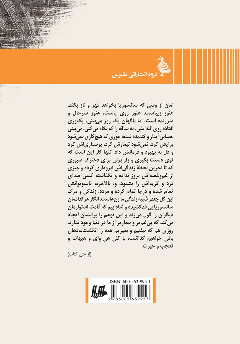 پشت جلد کتاب کتاب خواب عمیق گلستان