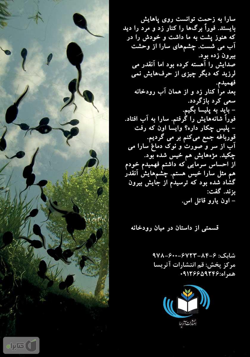 پشت جلد کتاب در میان رودخانه