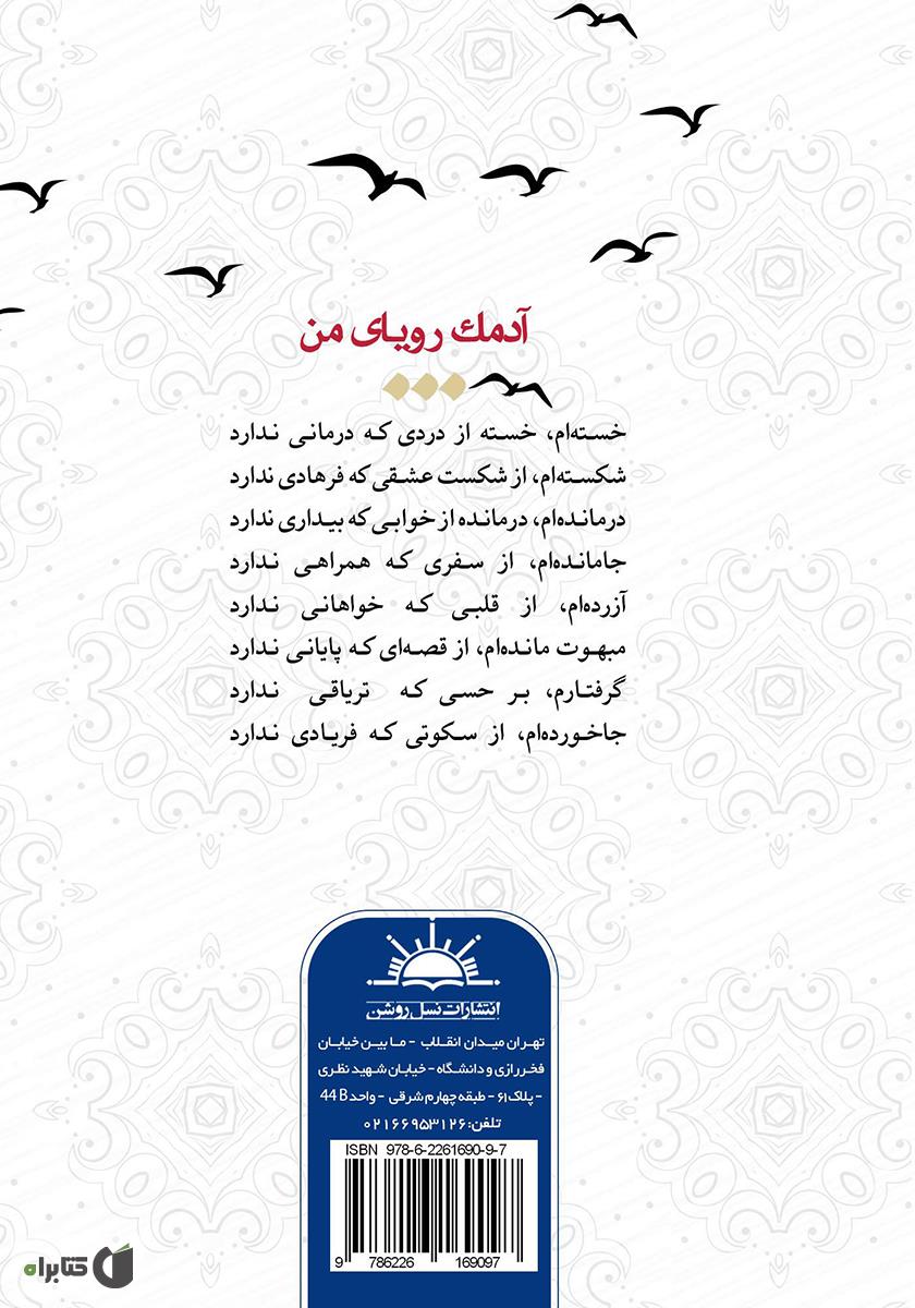 پشت جلد کتاب آدمک رویای من