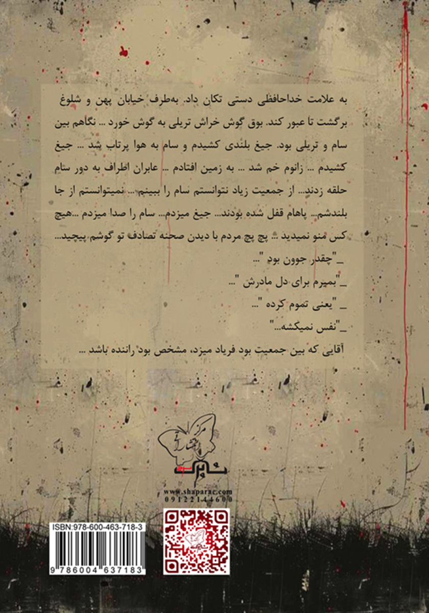 پشت جلد کتاب شیدایی