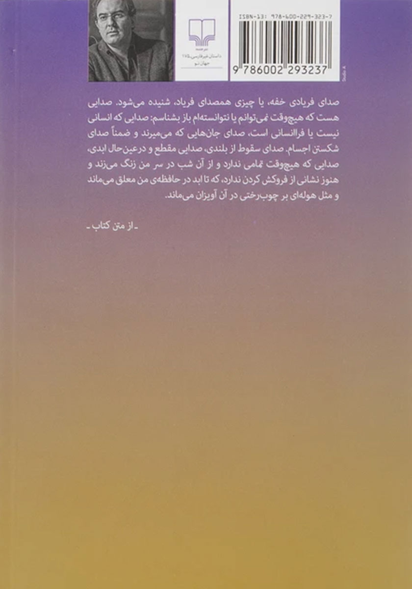 پشت جلد کتاب صدای افتادن اشیا