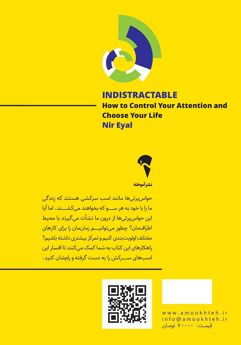 پشت جلد کتاب ذهن حواس جمع