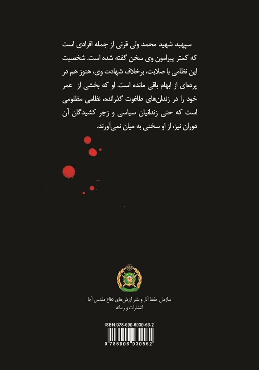 پشت جلد کتاب اولین امیر، اولین ترور