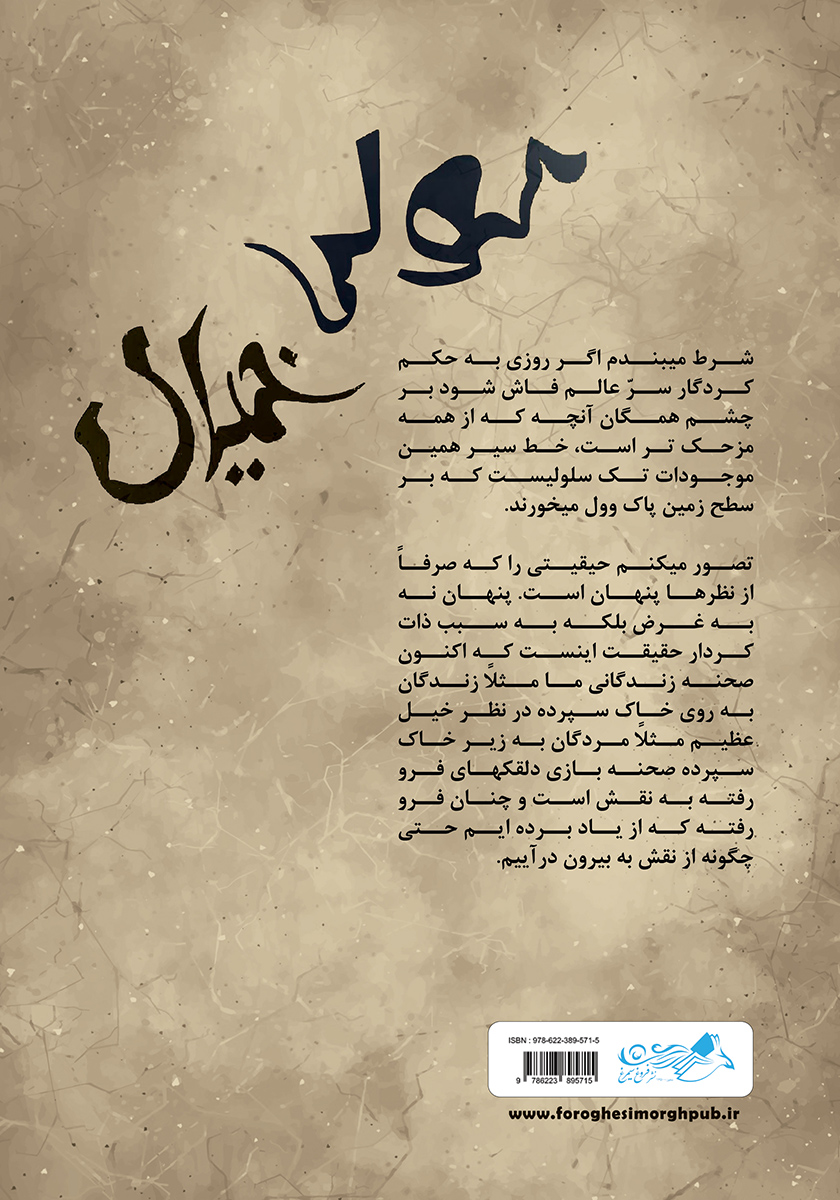 پشت جلد کتاب کولی خیال