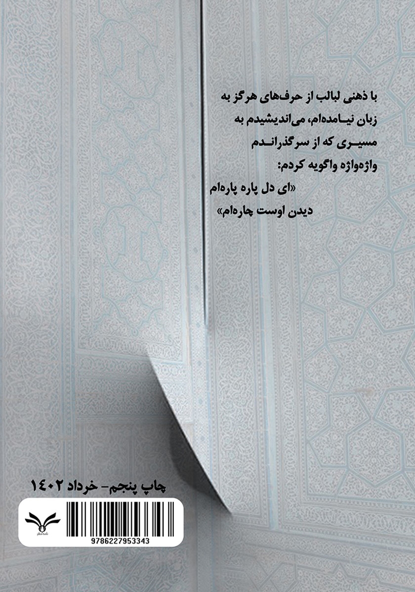 پشت جلد کتاب رقص خاکستر