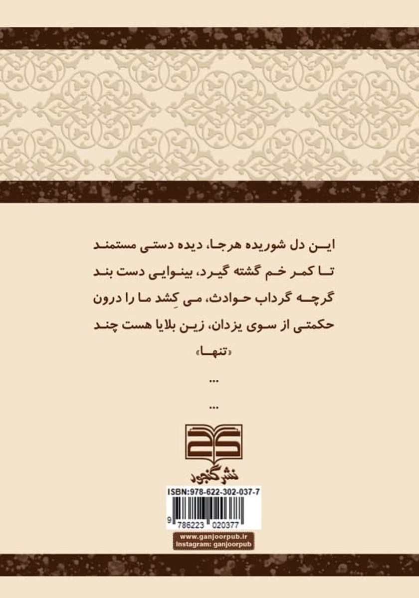 پشت جلد کتاب کتاب مجنون من لیلی