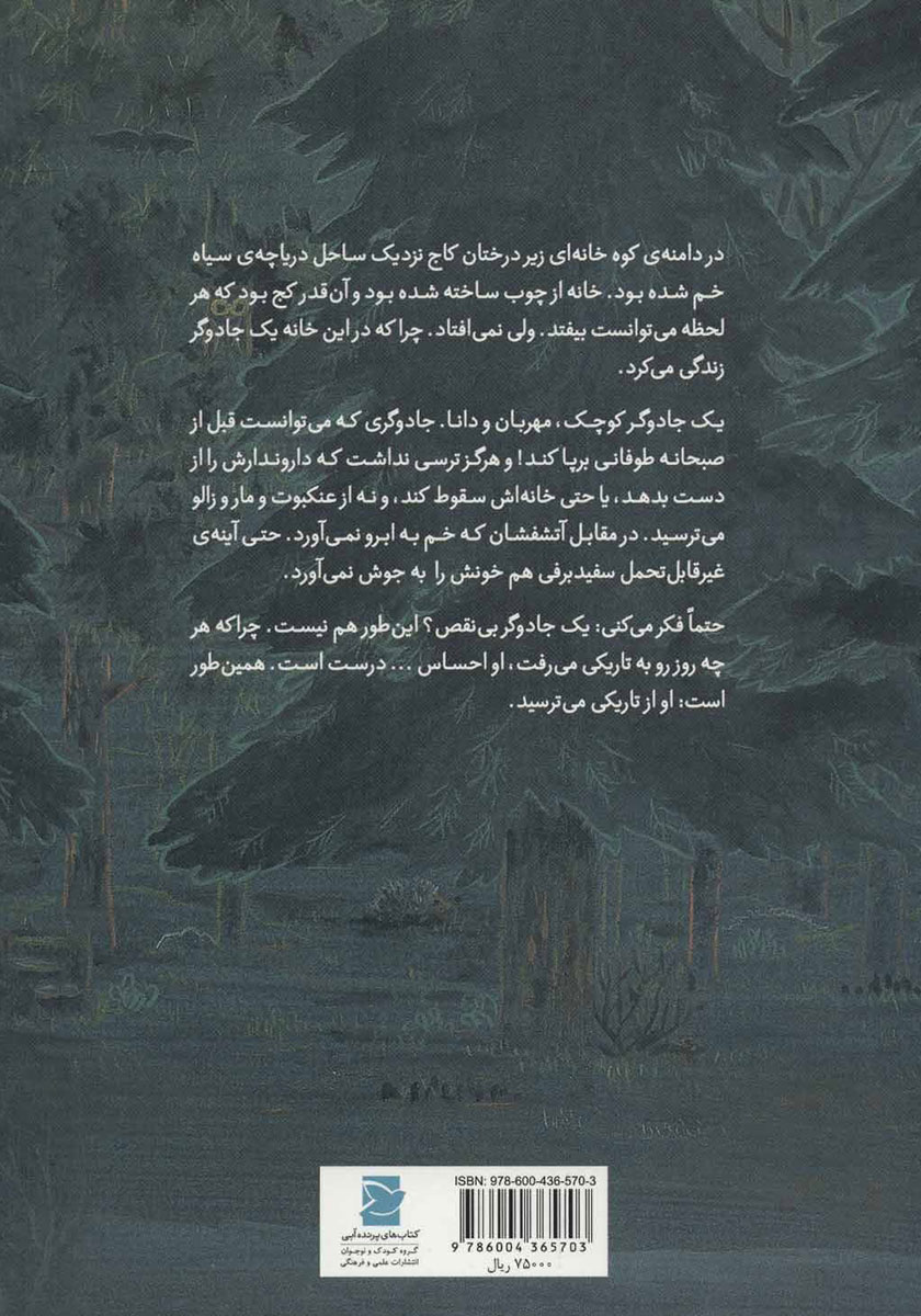 پشت جلد کتاب جادوگر ترسو