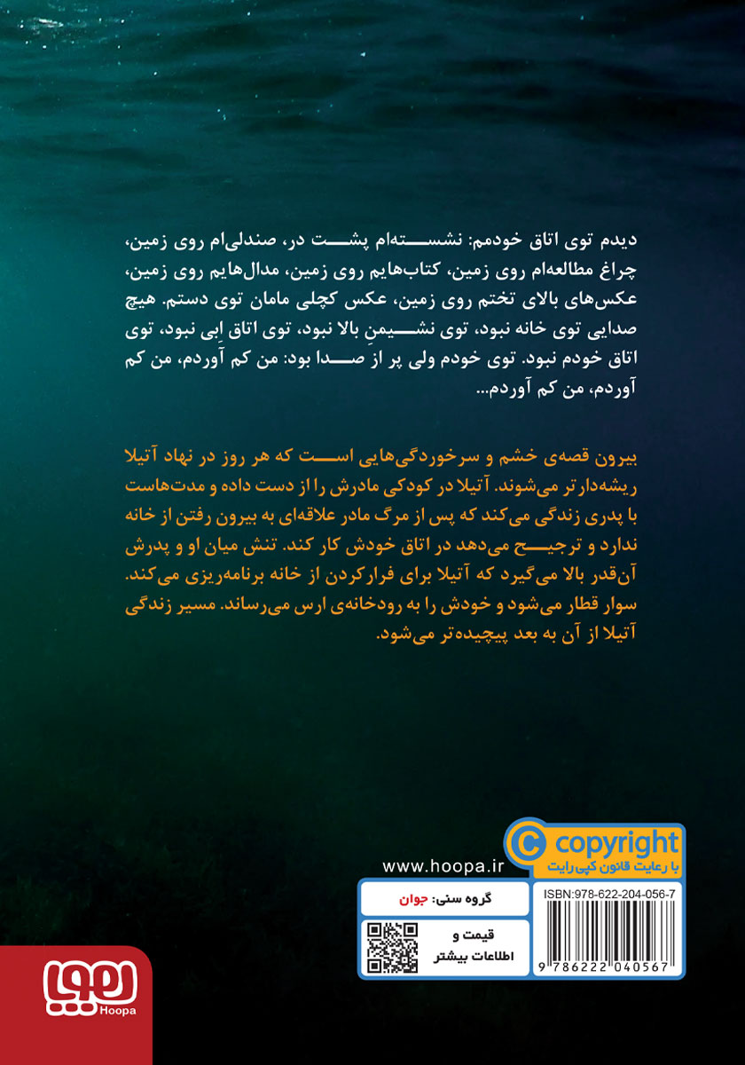 پشت جلد کتاب کتاب بیرون