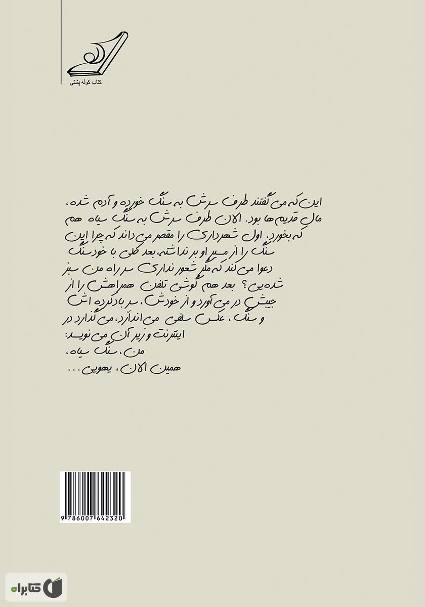 پشت جلد کتاب تراوشات یک ذهن آشفته