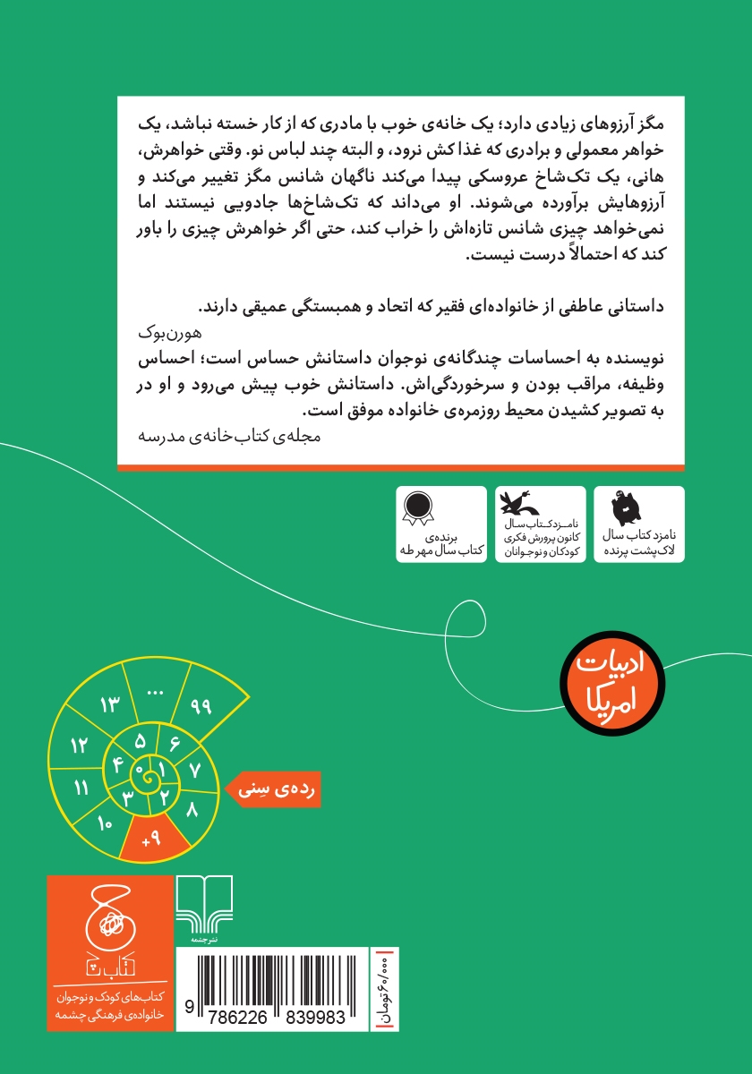 پشت جلد کتاب آرزوهای کوچک