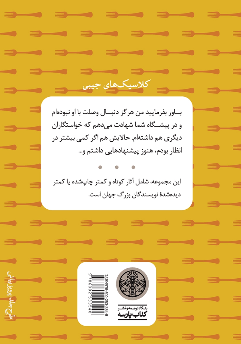 پشت جلد کتاب حکایت بانوی آزرده