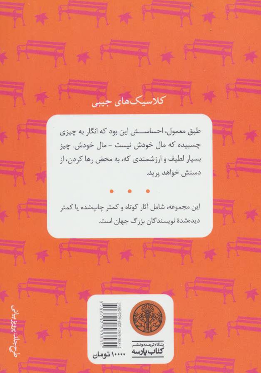 پشت جلد کتاب کتاب دوشیزه بریل