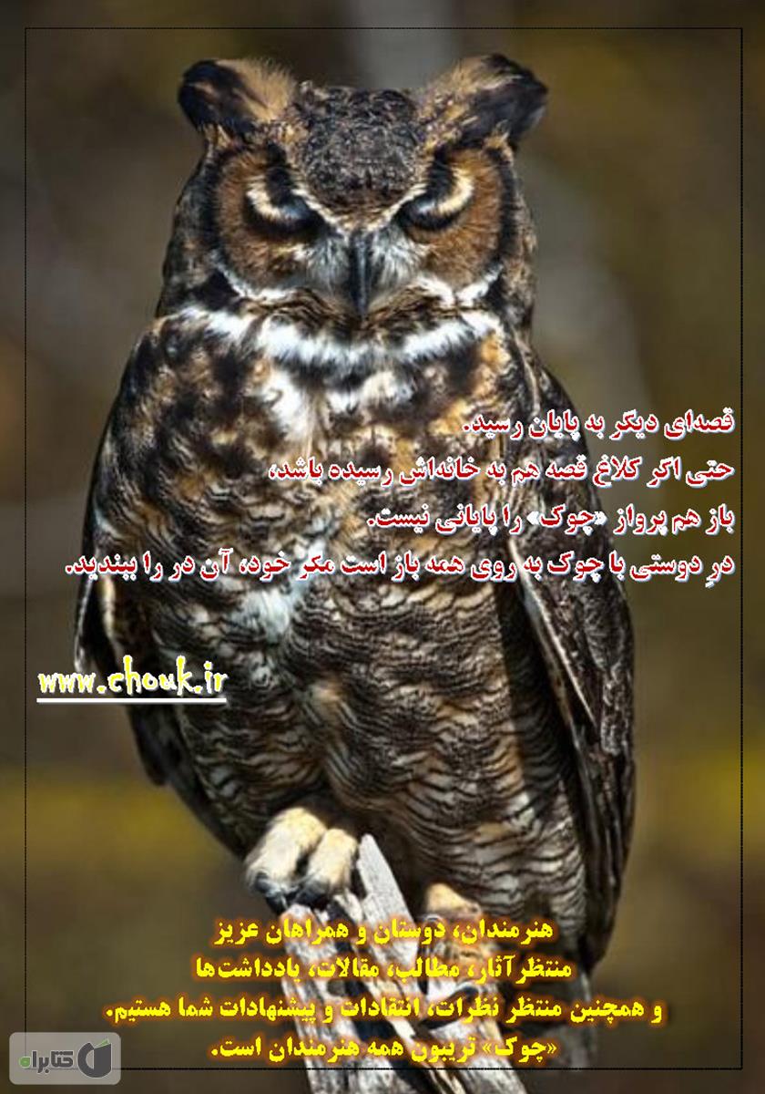 پشت جلد ماهنامه ادبیات داستانی چوک - شماره 106