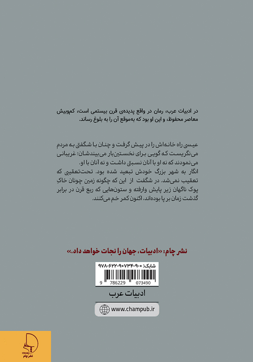 پشت جلد کتاب پرستوها و پاییز