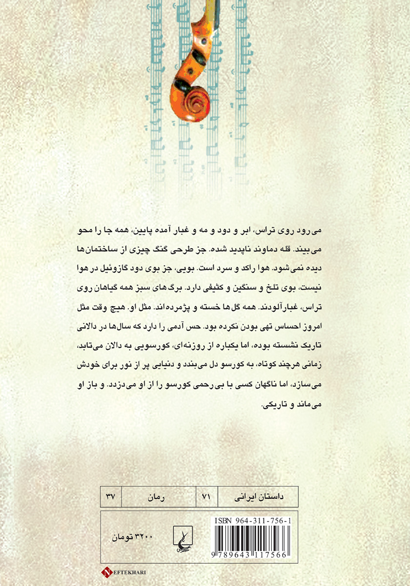 پشت جلد کتاب چه دیر...