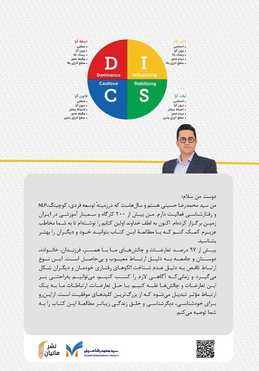 پشت جلد کتاب خودت و دیگران را بشناس