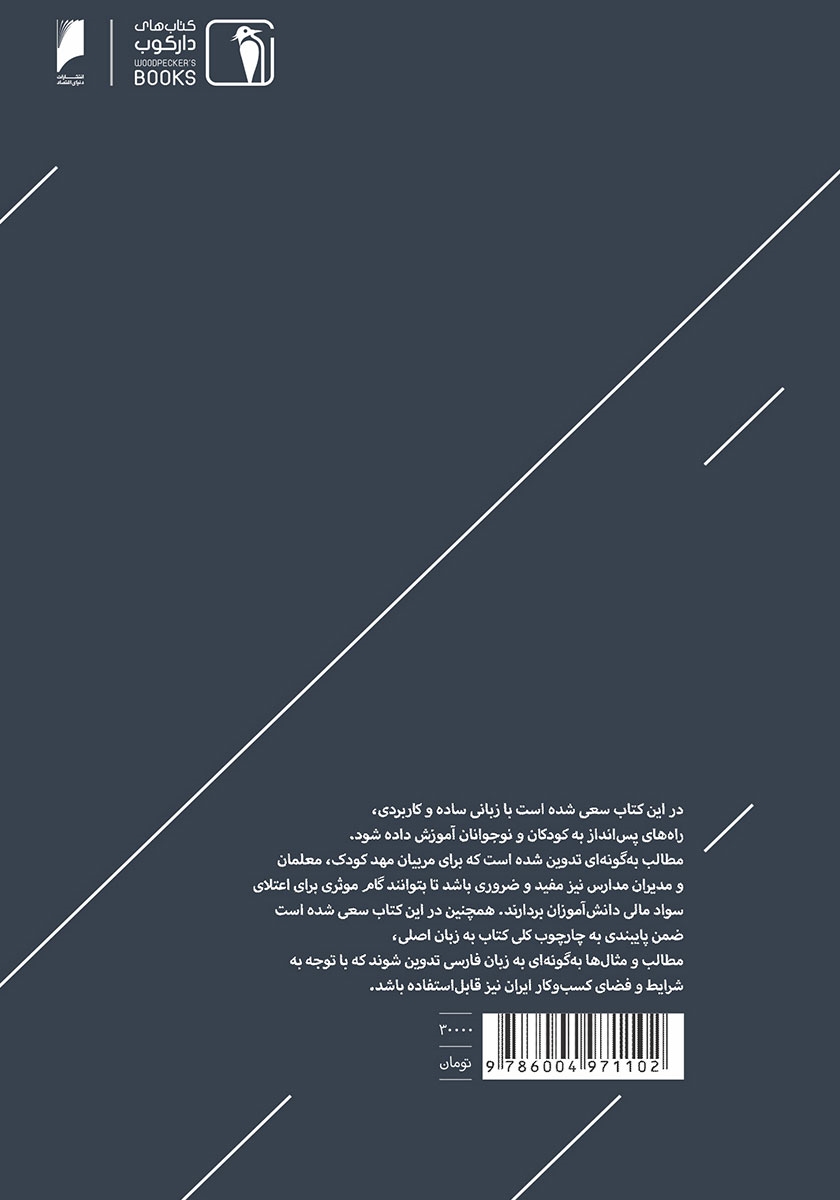 پشت جلد کتاب مدیریت پول و کسب درآمد برای نوجوانان و جوانان