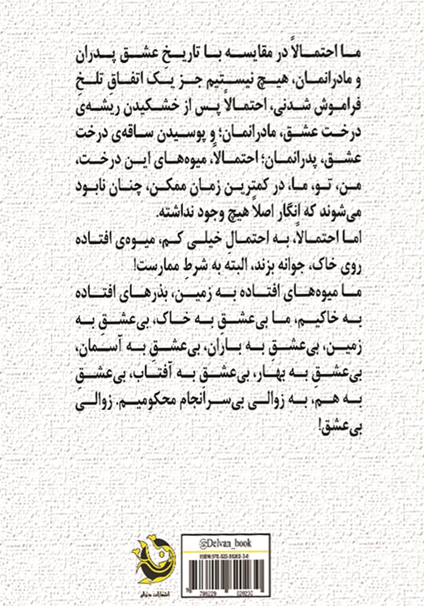 پشت جلد کتاب شکست پذیر زمان