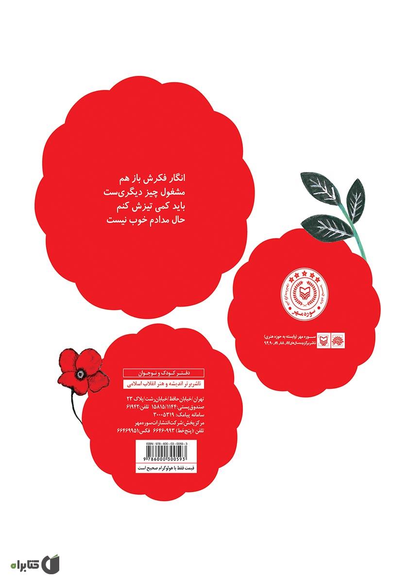 پشت جلد کتاب مشق آسمان