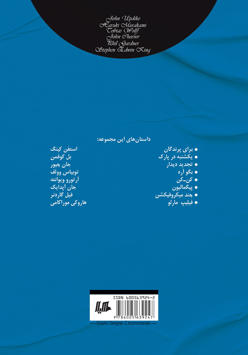 پشت جلد کتاب چند داستان کوتاه همراه با تحلیل 3