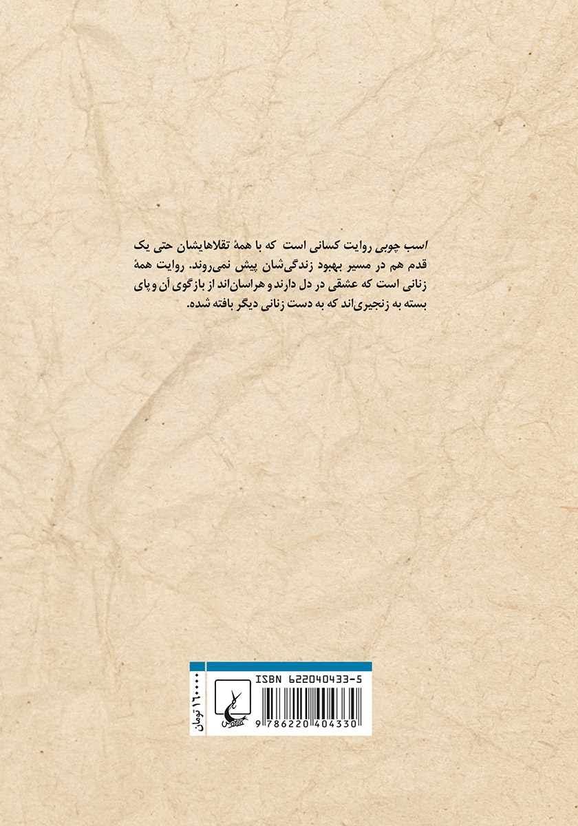 پشت جلد کتاب اسب چوبی