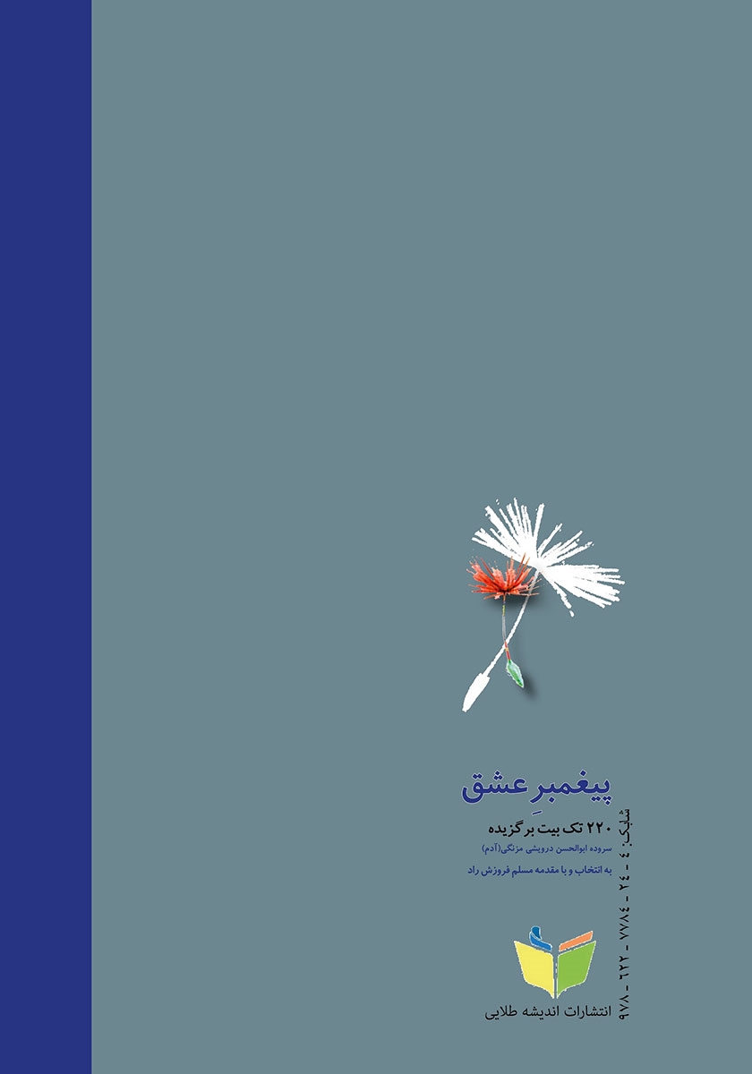 پشت جلد کتاب پیغمبر عشق