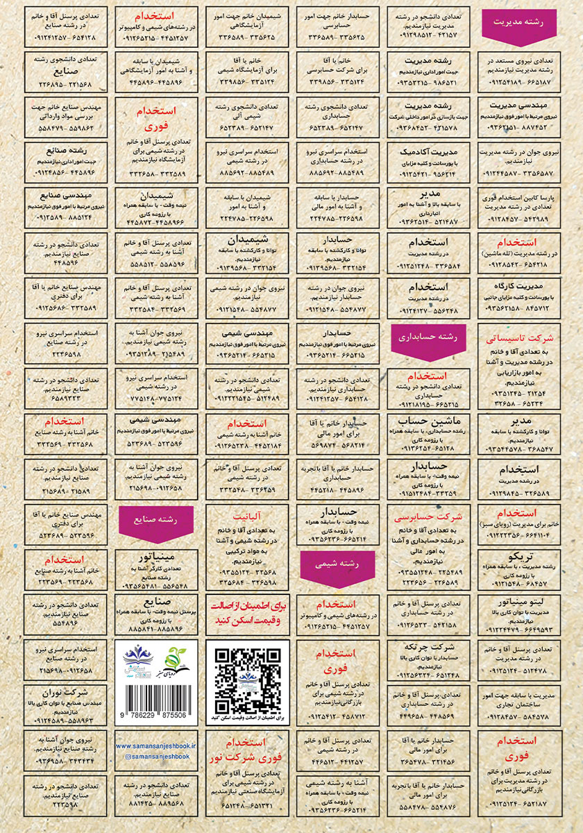 پشت جلد کتاب استخدامی تئوریهای مدیریت