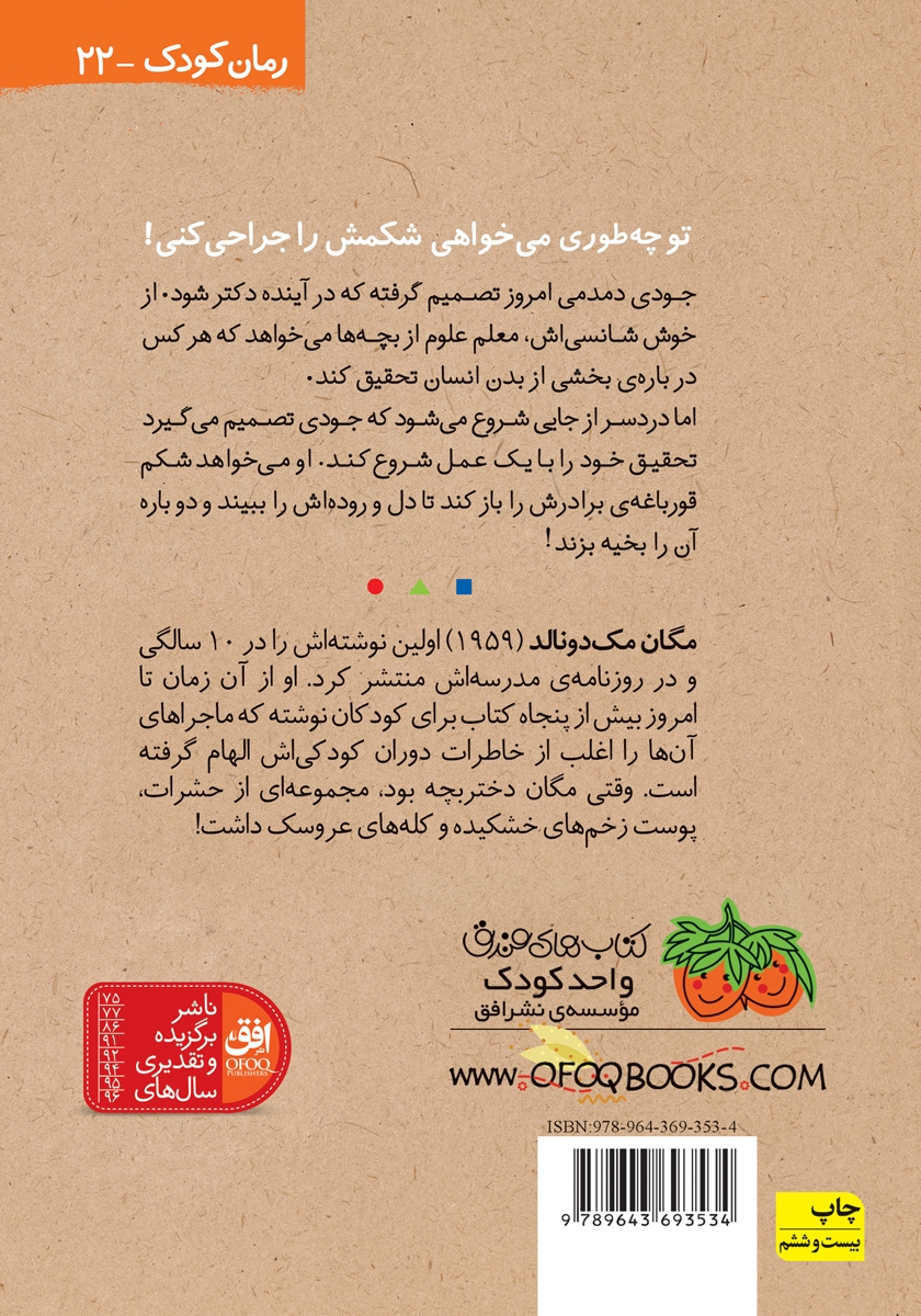 پشت جلد کتاب جودی دمدمی 5: جودی دکتر میشود