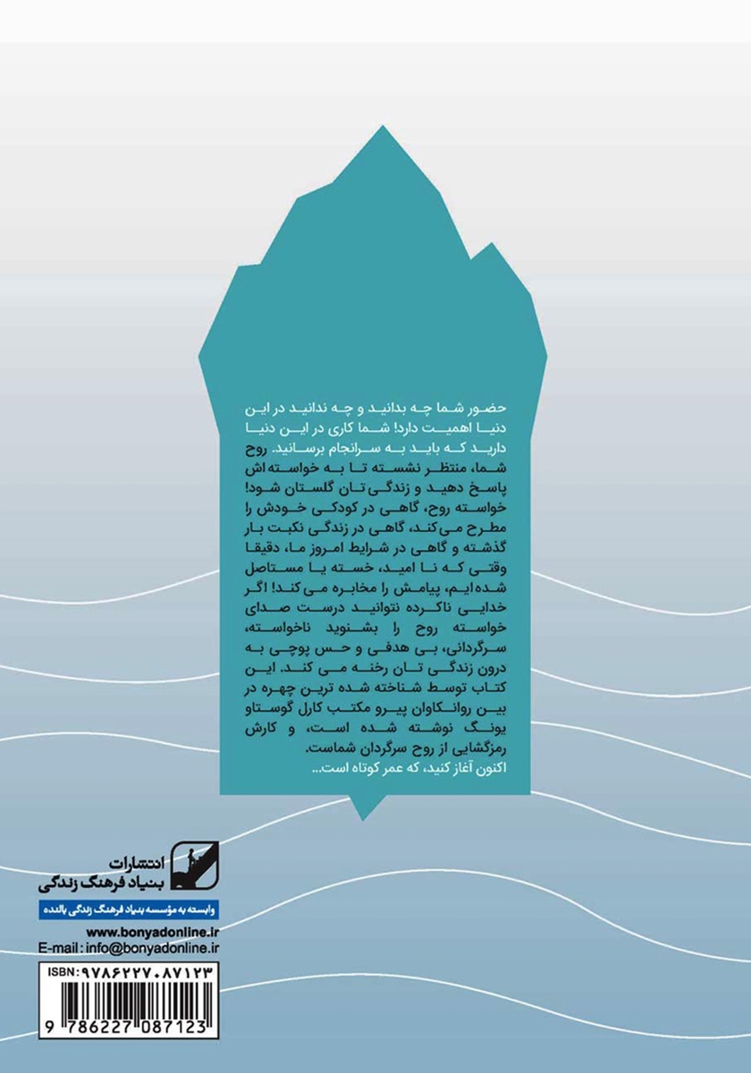 پشت جلد کتاب کتاب رهایی از سردرگمی با کمک ندای درون
