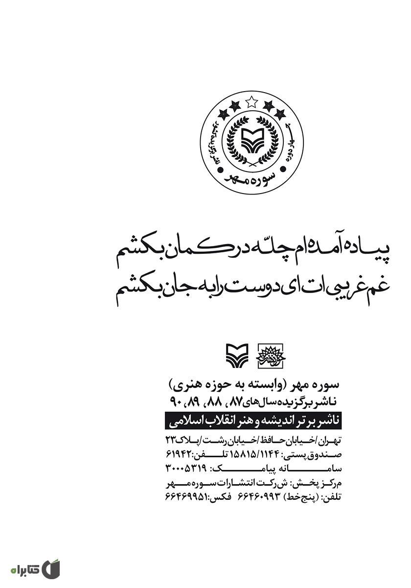 پشت جلد کتاب پیاده آمده ام: عکس هایی از پیاده روی اربعین حسینی
