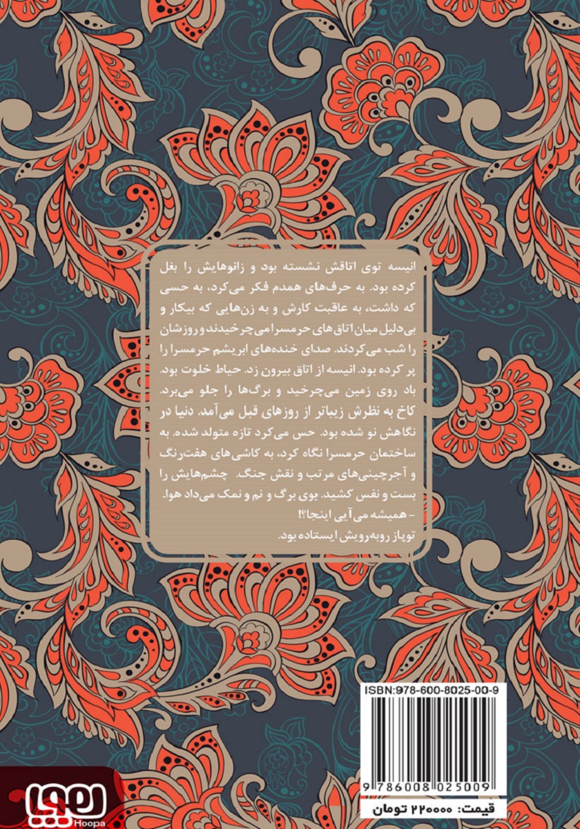 پشت جلد کتاب انیسه خاتون و توپاز خان