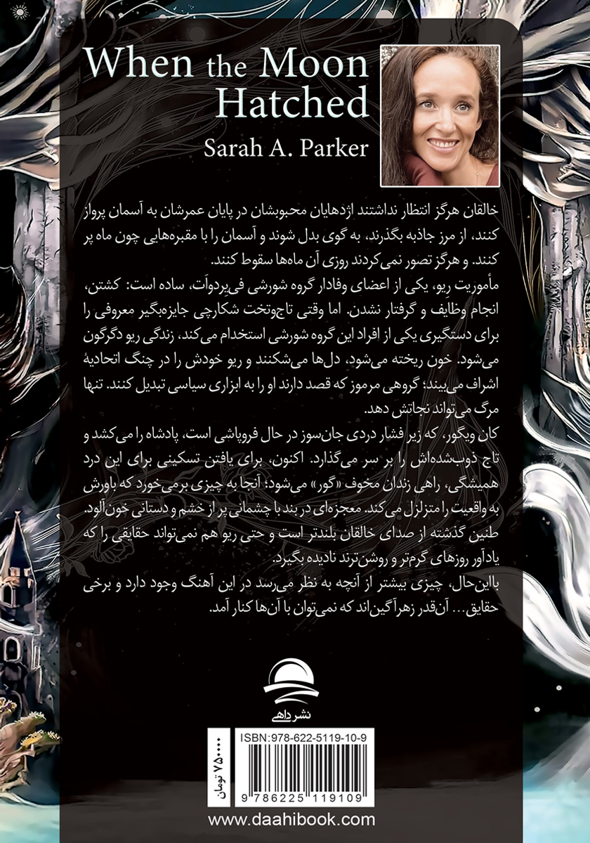 پشت جلد کتاب کتاب وقتی که از ماه زاده شد