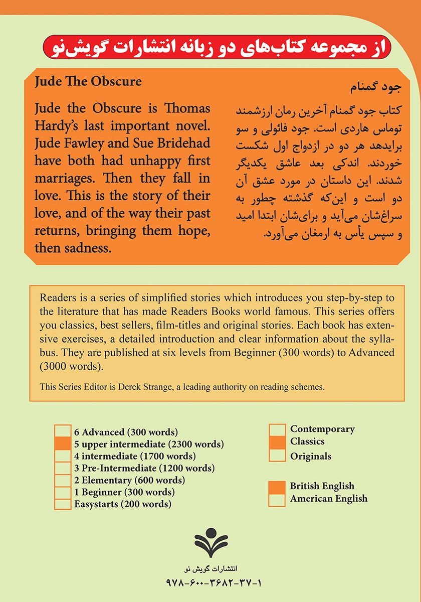 پشت جلد کتاب جود گمنام