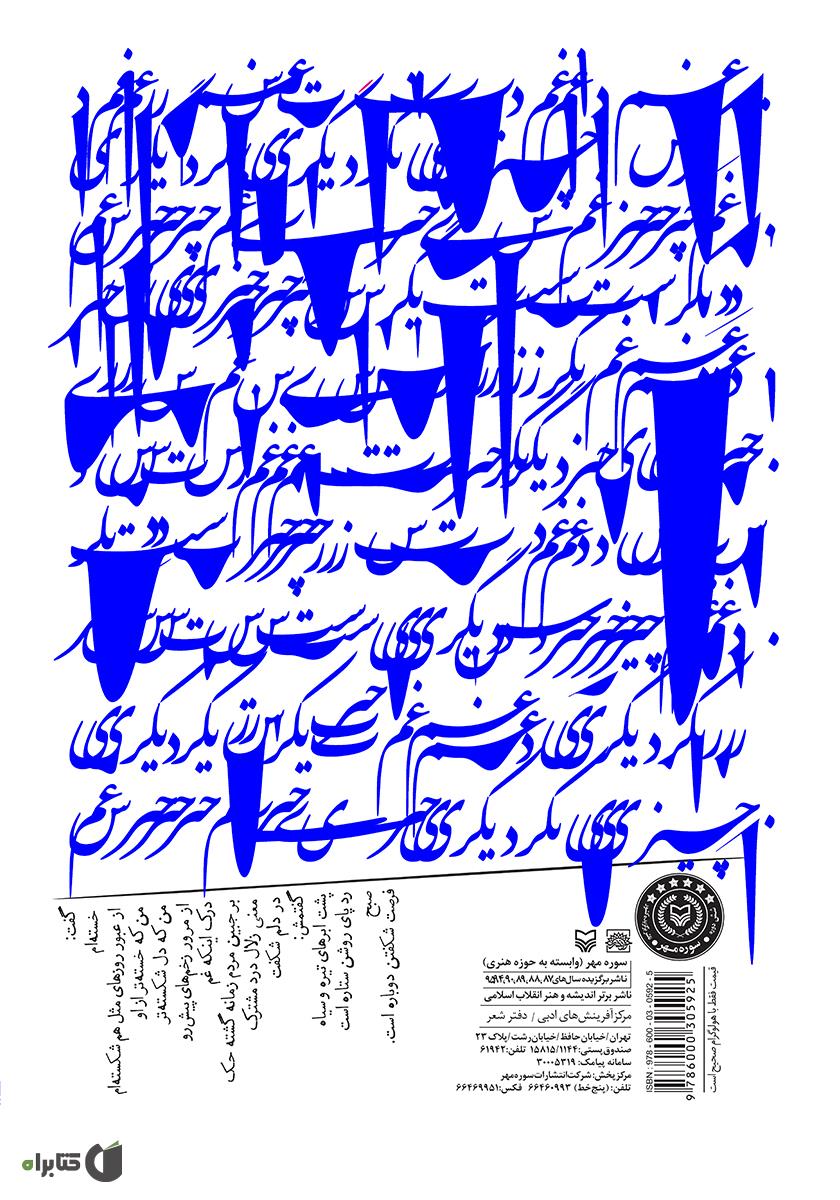 پشت جلد کتاب غم چیز دیگری‌ست